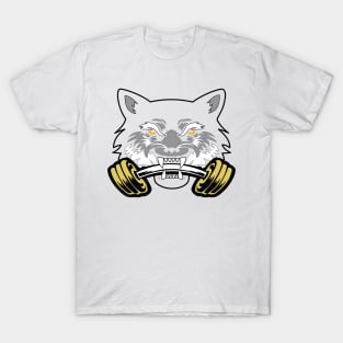 Wolf sport and fitness lovely blend drawing cute cool colorful T-Shirt